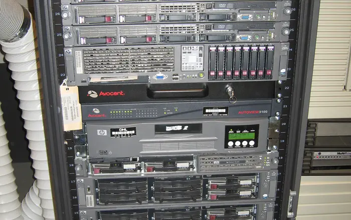 DHL Netherlands local site computer room server racks   IMG 3297